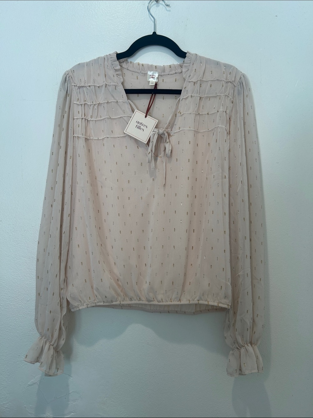 Autores Filles Blouse in Soft Cream - Artisan
